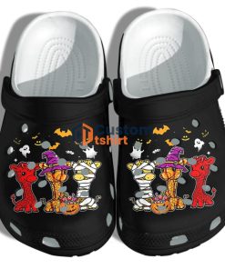 Little Giraffes Halloween Cosplay Witch Mummy Clog Shoes - Halloween Clog Shoes band Birthday Gift For Boy Girl Product Photo 1