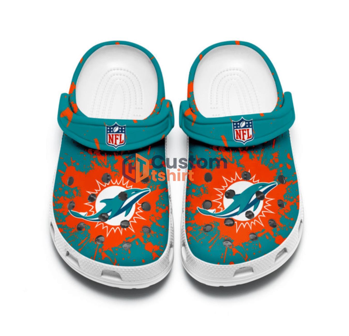 Miami Dolphins Clog Shoes Custom 171001Cr Clog Shoes band Comfortable For Mens And Womens Product Photo 3 Product photo 2