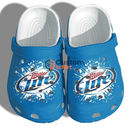 Miller Lite Funny Clog Shoes For Men Women - Beer Drinkin Gifts Fathers Day 2022 Product Photo 1