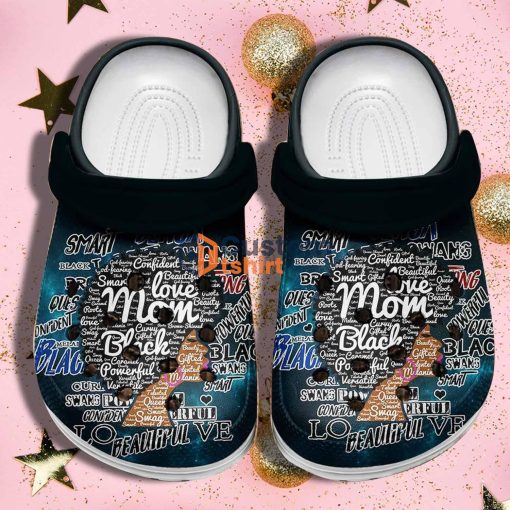 Mom Black Clog Shoes For Black Mom Mothers Day - Beautiful Hair Black Women Clog Shoes Gifts Grandma Product Photo 1