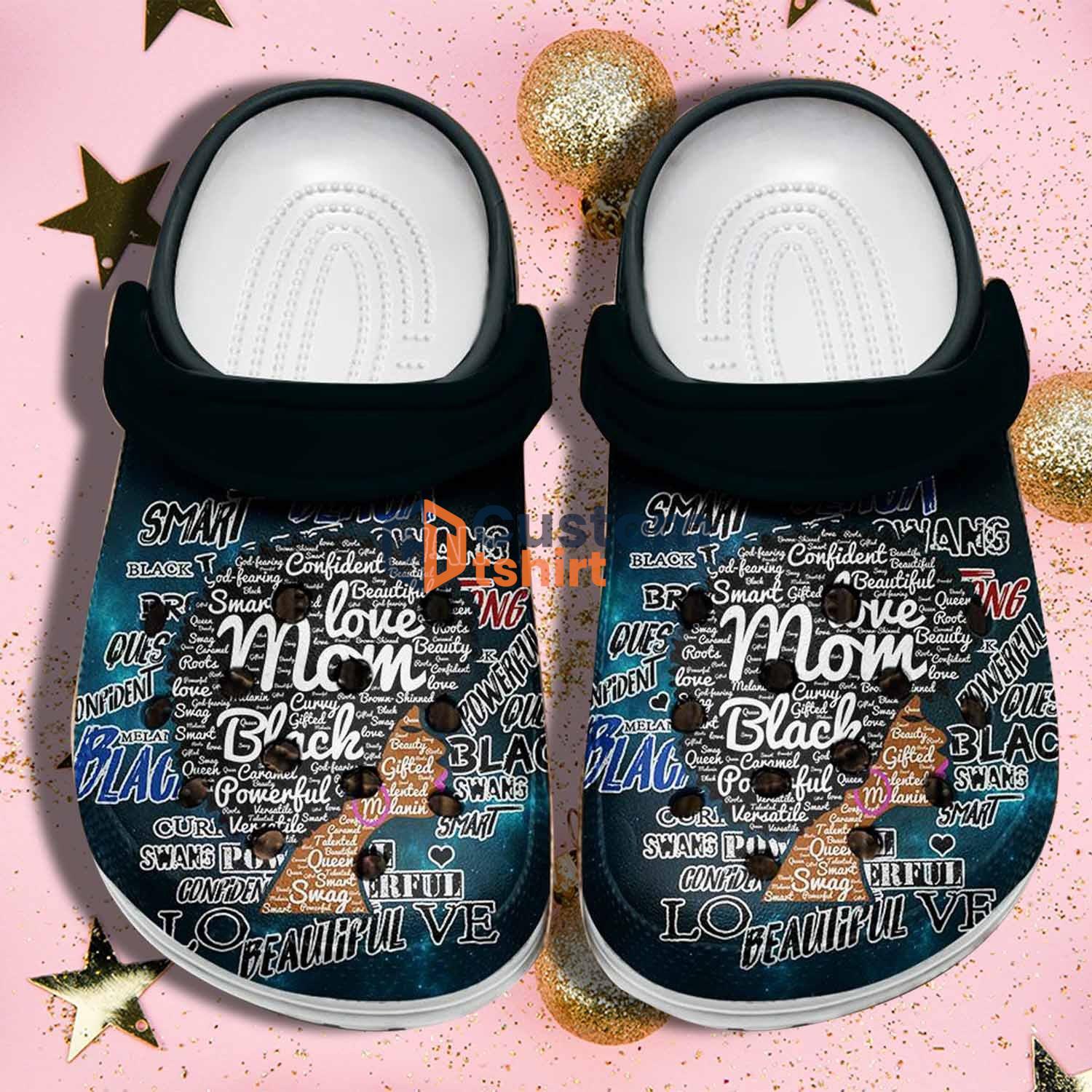 Mom Black Clog Shoes For Black Mom Mothers Day - Beautiful Hair Black Women Clog Shoes Gifts Grandma Product Photo 1 Product photo 1