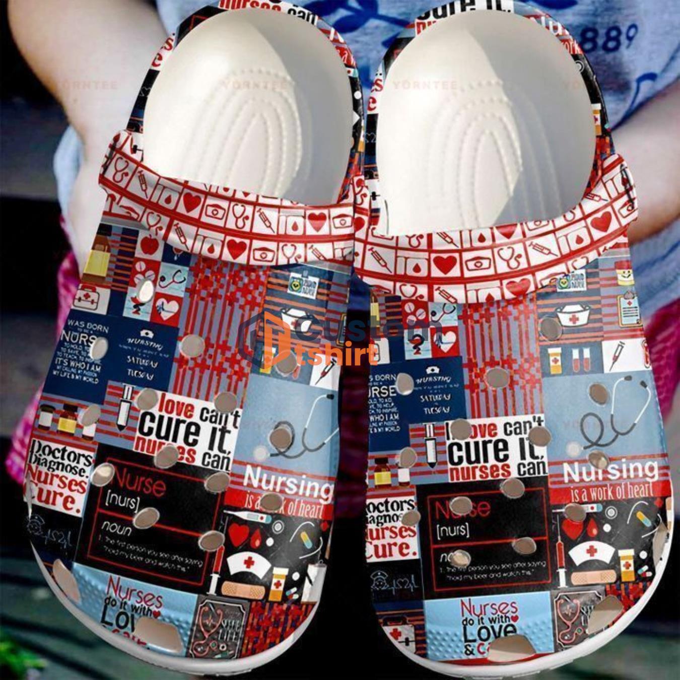 Nurse Pattern Clog Shoes For Mens And Womens Product Photo 1 Product photo 1