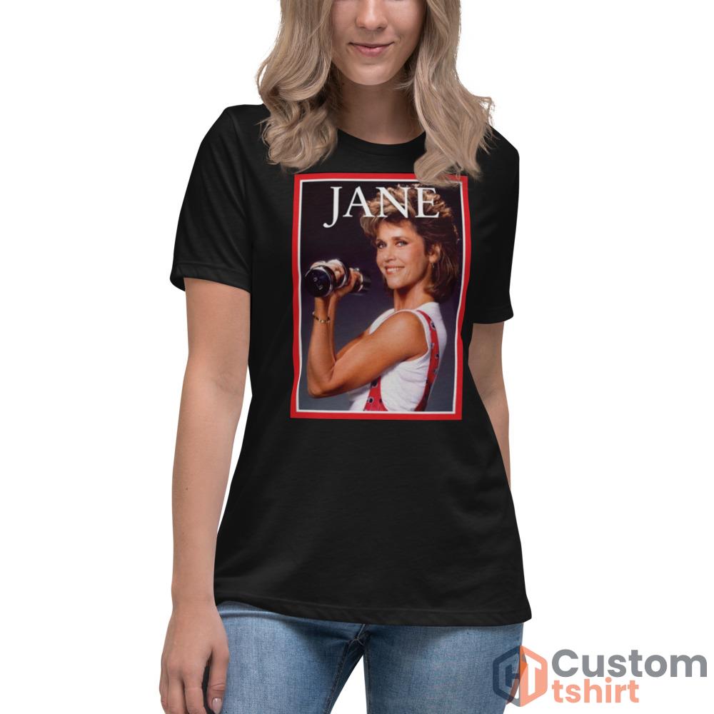 Jane Fonda Style Time Fashion T shirt - Women's Relaxed Short Sleeve Jersey Tee