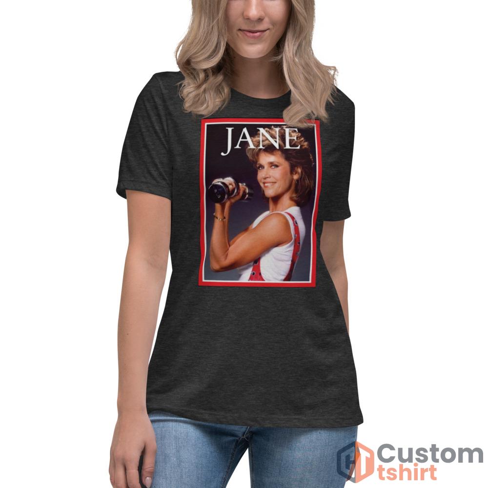 Jane Fonda Style Time Fashion T shirt - Women's Relaxed Short Sleeve Jersey Tee-1
