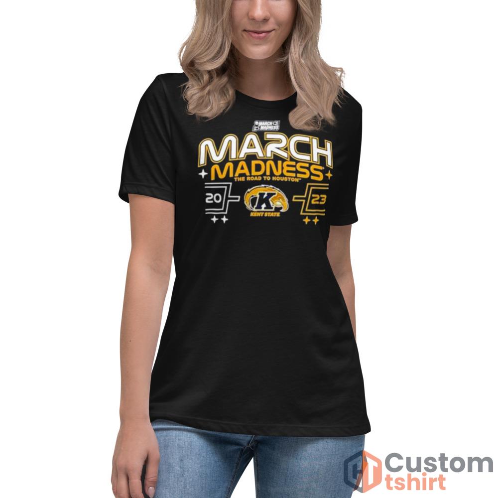 Kent State Golden Flashes 2023 March Madness The Road To Houston TShirt - Women's Relaxed Short Sleeve Jersey Tee