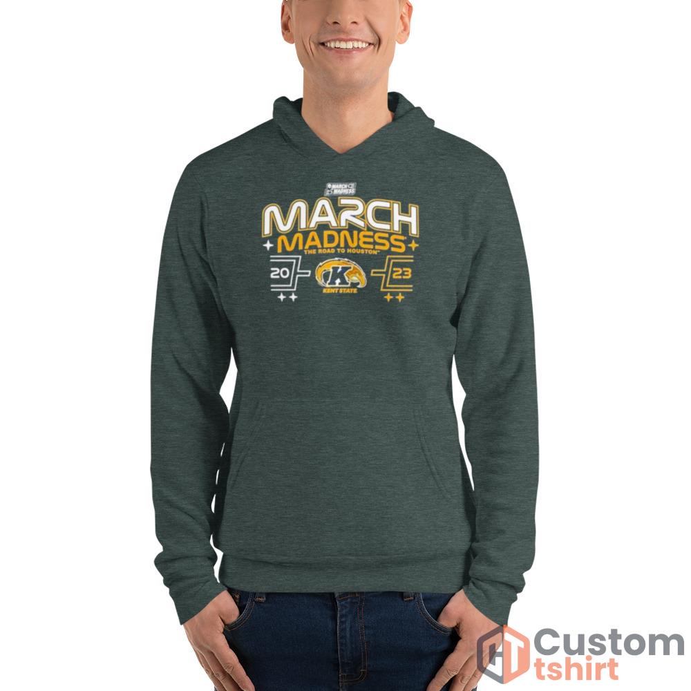 Kent State Golden Flashes 2023 March Madness The Road To Houston TShirt - Unisex Fleece Pullover Hoodie-1