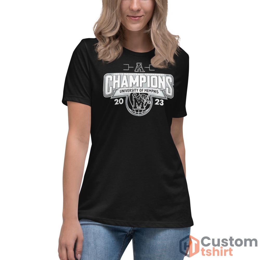 Mens basketball tournament champions university of memphis 2023 Victory T shirt - Women's Relaxed Short Sleeve Jersey Tee