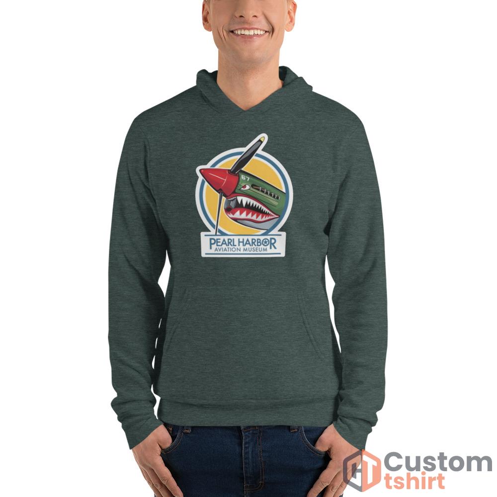 Military Army P 40 Nose Art Pearl Harbor Avation Museum shirt - Unisex Fleece Pullover Hoodie-1