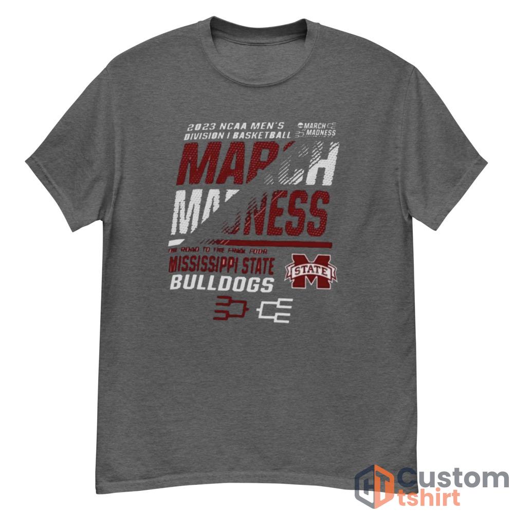 Mississippi State Men’s Basketball 2023 NCAA March Madness The Road To Final Four Red And White Shirt - G500 Men’s Classic T-Shirt-1
