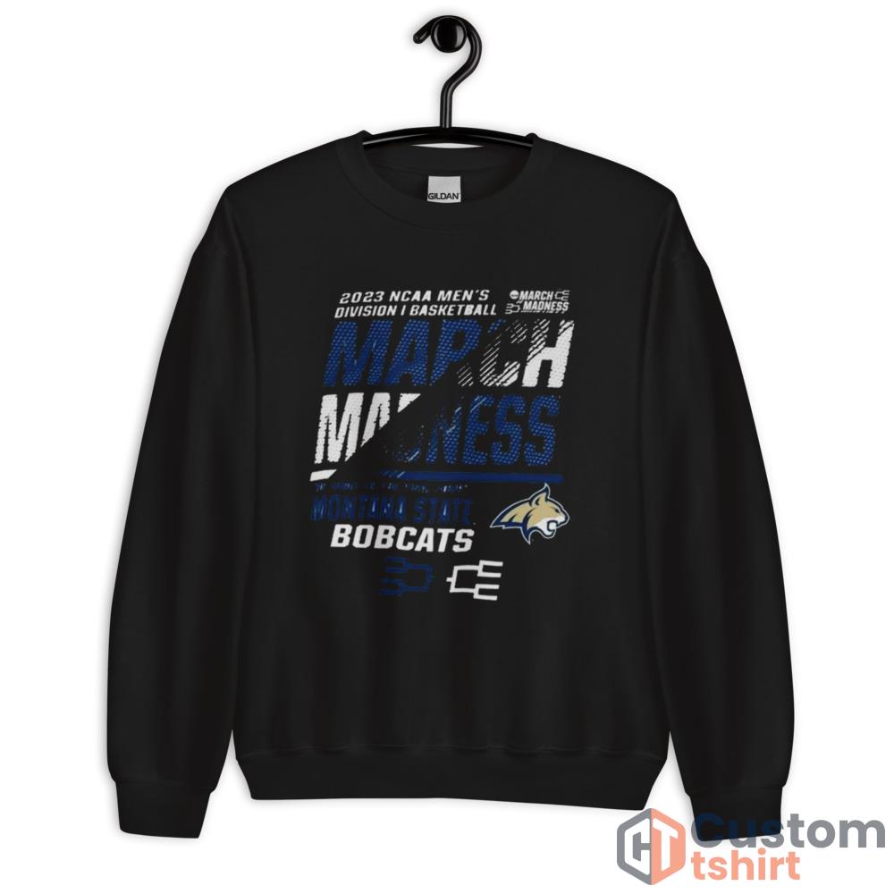 Montana State Men’s Basketball 2023 NCAA March Madness The Road To Final Four Blue And White Shirt - Unisex Crewneck Sweatshirt