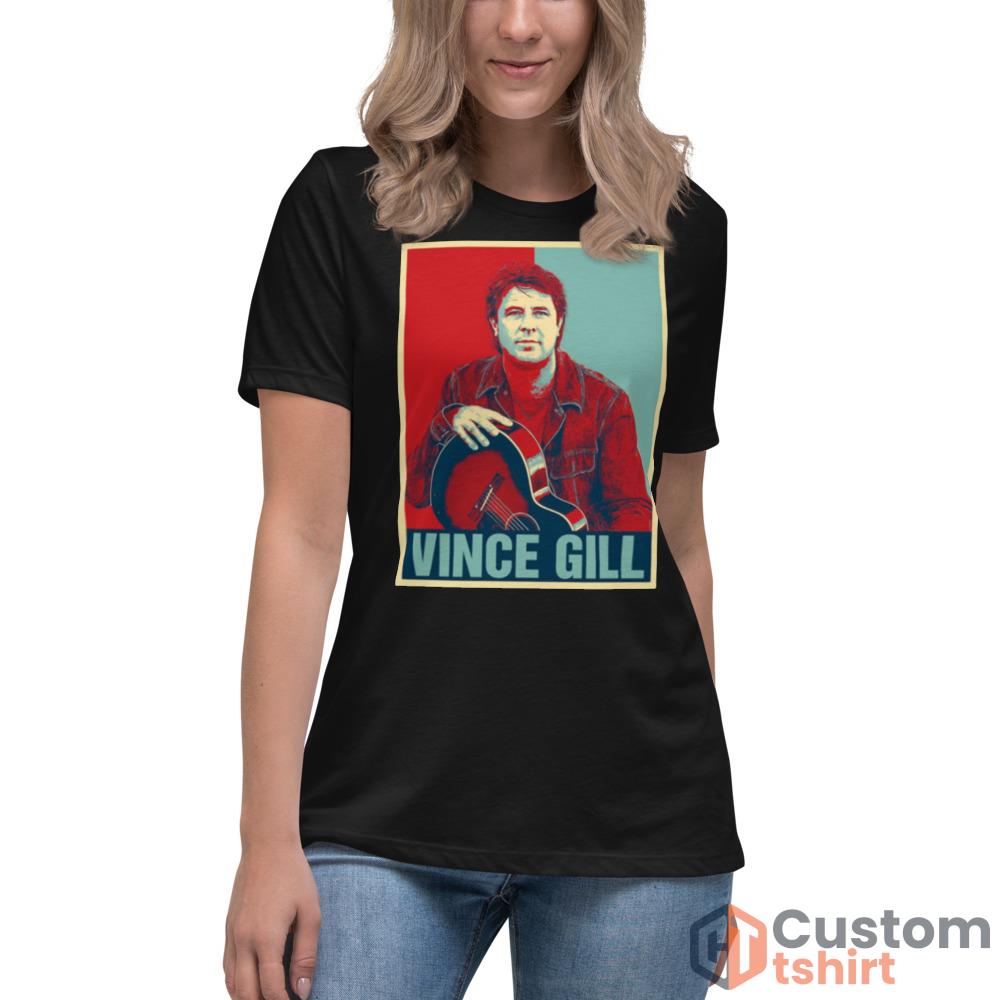 Most Important Style Vince Gill Red And Blue shirt - Women's Relaxed Short Sleeve Jersey Tee