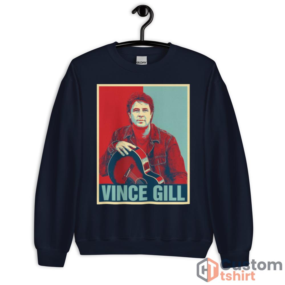 Most Important Style Vince Gill Red And Blue shirt - Unisex Crewneck Sweatshirt-1